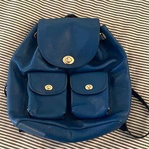 Coach billy blue backpack